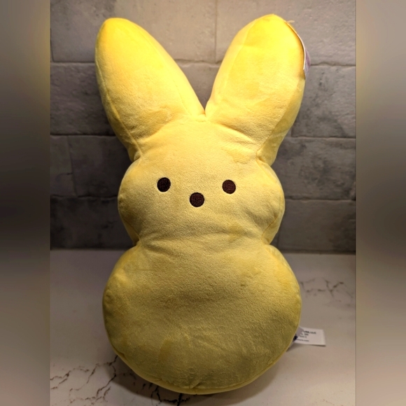 Peep Squishy Bunny NWT 16x8inches - Yellow - Picture 3 of 6